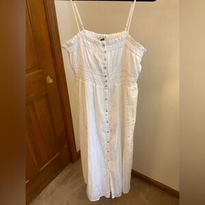 AE Button-Front Maxi Dress